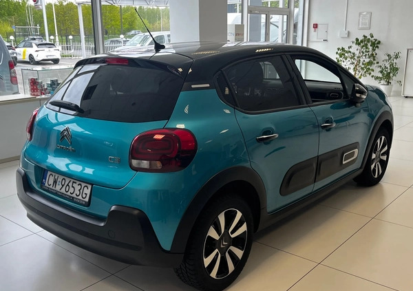 Citroen C3 cena 68900 przebieg: 1064, rok produkcji 2023 z Tuchola małe 46